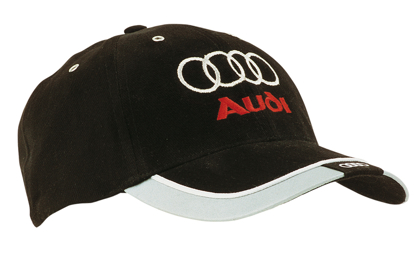 Picture of Headwear Stockist-4214-Brushed Heavy Cotton with Reflective Trim & Tab on Peak