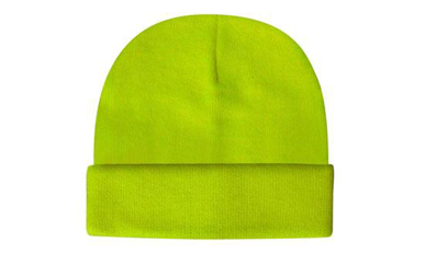 Picture of Headwear Stockist-3028-Luminescent Safety Acrylic Beanie - Toque