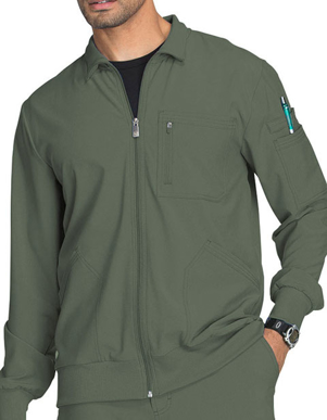 Picture of Cherokee Scrubs-CH-CK305A-Cherokee Infinity Men's Zip Front Warm-Up Scrub Jacket