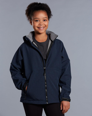 Picture of Winning Spirit-JK33K-Aspen Softshell Hood Jacket Kids