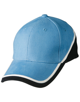 Picture of Winning Spirit - CH38 - Tri-Colour Heavy Brushed Cotton Structured Cap