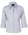 Picture of Winning Spirit - BS18 - Women’s Pin Stripe 3/4 Sleeve Shirt
