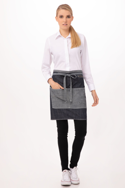 Picture of Chef Works-AW046-Manhattan Half Bistro Apron