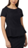 Picture of NNT Uniforms-CAT9S1-BLA-Cap Sleeve Peplum Top