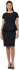 Picture of NNT Uniforms-CAT9S1-BLA-Cap Sleeve Peplum Top