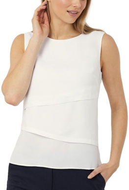 Picture of NNT Uniforms-CAT9XC-WHT-Sleeveless Layered Top