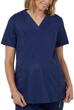 Picture of NNT Uniforms-CATUG3-NAV-Maternity V-Neck Scrub Top