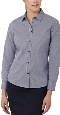 Picture of NNT Uniforms-CATUKS-NWC-Avignon Gingham Check Long Sleeve Slim Shirt