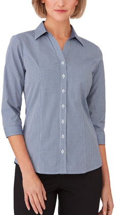 Picture of City Collection Pippa Check 3/4 Sleeve Shirt (2444)
