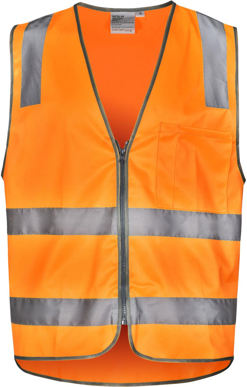 Picture of Australian Industrial Wear -SW40-Unisex Vic Rail Taped Hi Vis Safety Vest