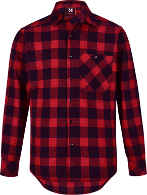 Picture of Australian Industrial Wear -WT11-Unisex Classic Flannel Plaid Long Sleeve Shirt