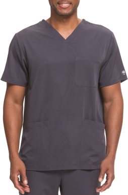 Picture of Healing Hands-2590 - Mens Matthew 4 Pocket Back Yoke V-Neck Top