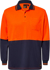 Picture of NCC Apparel Mens Hi Vis Two Tone Long Sleeve Micromesh Polo With Pocket (WSP202)