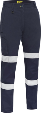Picture of Bisley Workwear Womens Taped Stretch Cotton Drill Cargo Pants (BPLC6008T)