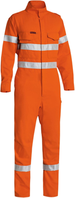 Picture of Bisley Workwear Tencate Plus 580 Taped Hi Vis Lightweight FR Coverall (BC8185T)