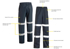 Picture of Bisley Workwear Taped Stretch PU Rain Pants (BP6936T)