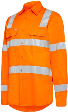 Picture of Hardyakka  Womens Foundations Biomotion Hi-vis Taped Long Sleeve Shirt (Y08421)