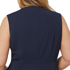 Picture of NNT Uniforms Womens Crepe Stretch Sleeveless Dress - Navy (CAT69T-NAV)