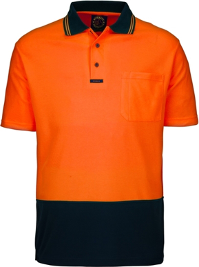 Picture of Ritemate Workwear Hi Vis 2 Tone Short Sleeve Polo Shirt (RM2346S)