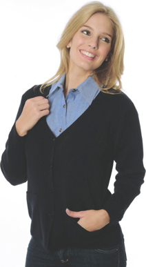 Picture of DNC Workwear Womens Wool Blend Cardigan (4332)