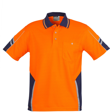 Picture of Syzmik Mens Hi Vis Squad Short Sleeve Polo (ZH237)