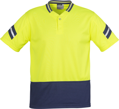 Picture of Syzmik Mens Hi Vis Astro Short Sleeve Polo (ZH245)