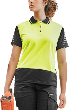 Picture of Syzmik Womens Hi Vis Zone Short Sleeve Polo (ZHL236)