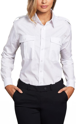 Picture of Winning Spirit Unisex Epaulette Long Sleeve Shirt (BS06L)