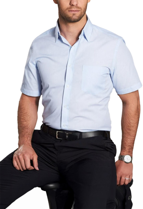 Picture of Winning Spirit Mens Fine Stripe Short Sleeve Shirt (M7211)