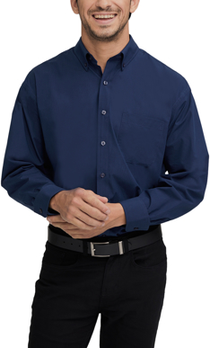 Picture of City Collection Mens Micro Check Long Sleeve Shirt (4102LS)